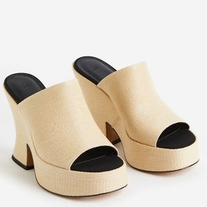 Brand New Never Worn Platform Mules